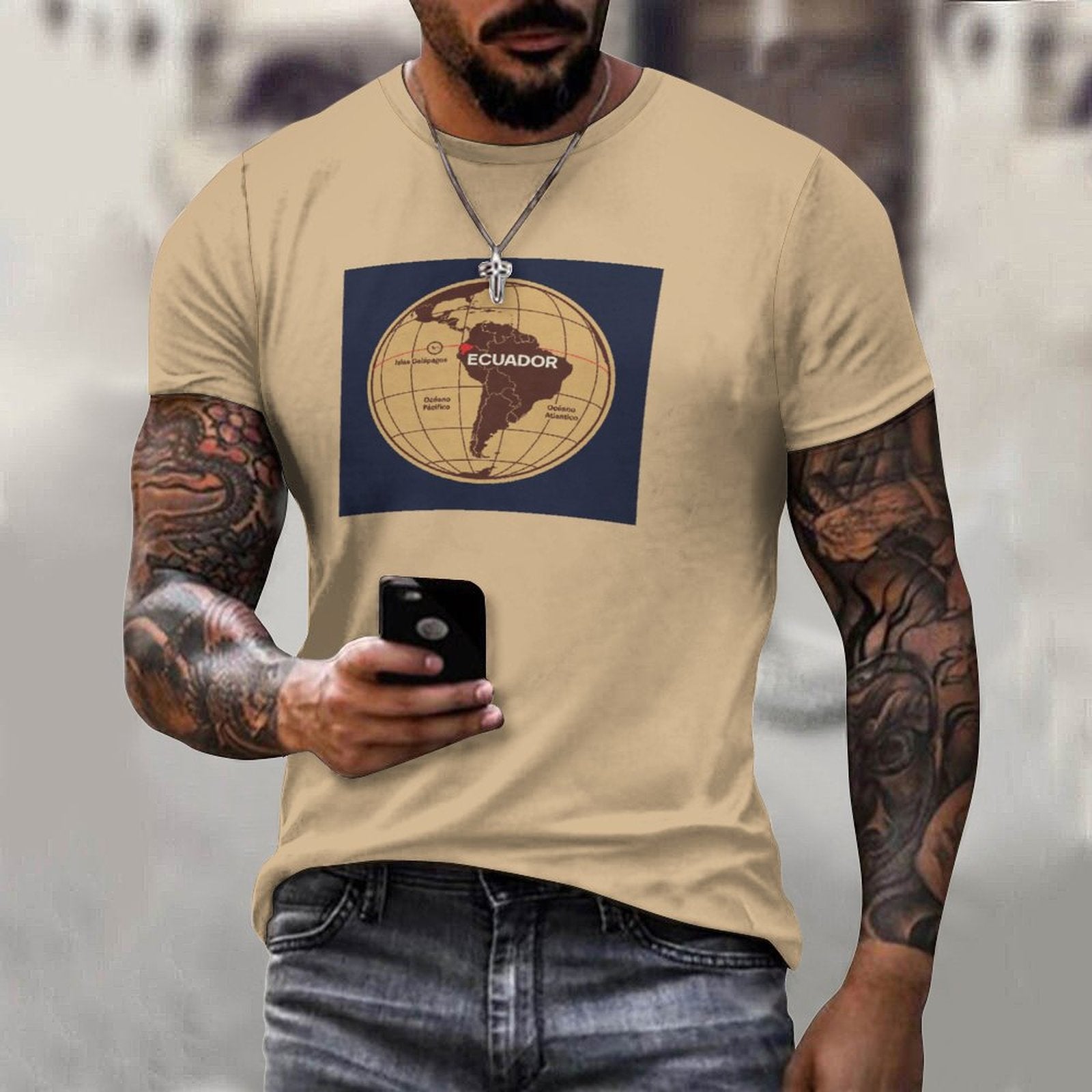 Ecuador: Heart of the World T-Shirt (Tan)